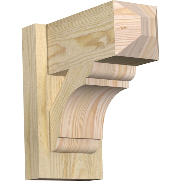 Ekena Millwork Olympic Craftsman Rough Sawn Outlooker, Douglas Fir, 6"W x 12"D x 12"H OUT06X12X12OLY04RDF - main
